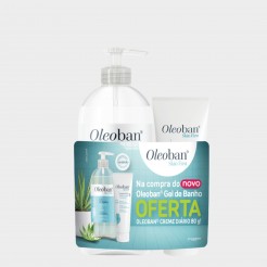 Oleoban Pack Gel Banho 450ml + Creme Diário 80g | Pele Seca e Sensível | Hidratação Intensiva 24h Oleoban Pack Gel Banho 450ml + Creme Diário 80g | Pele Seca e Sensível | Hidratação Intensiva 24h